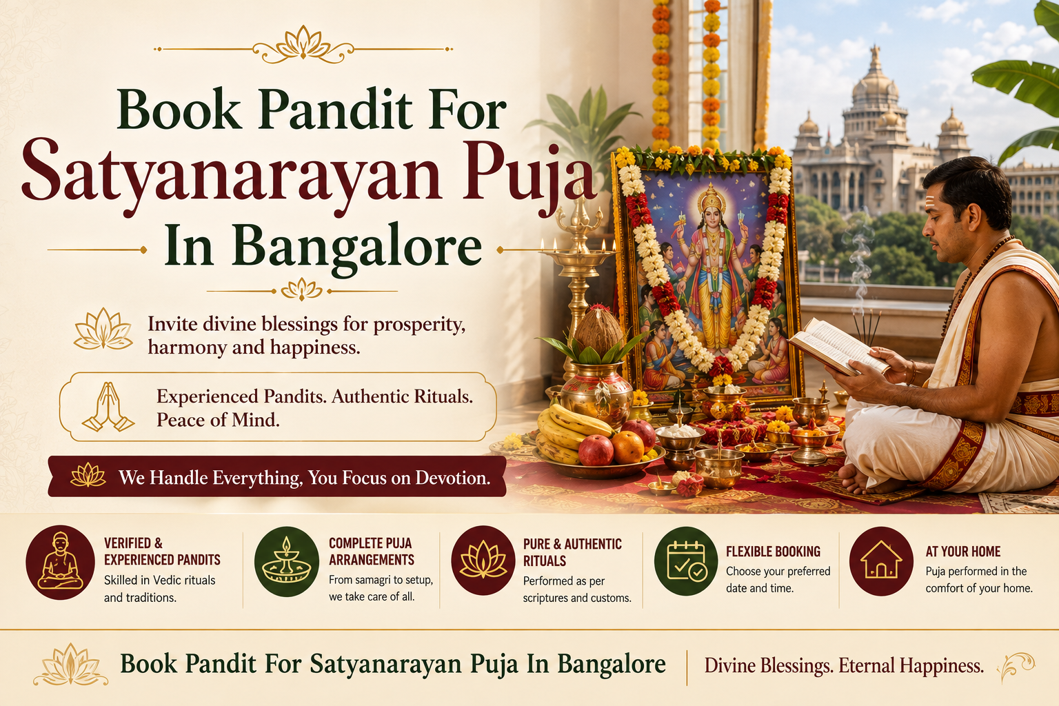 Book Pandit For Satyanarayan Puja In Bangalore